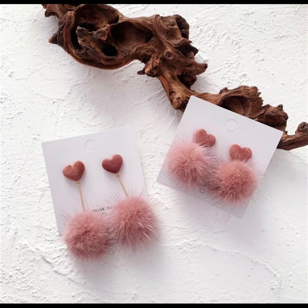 Heart Faux Earrings